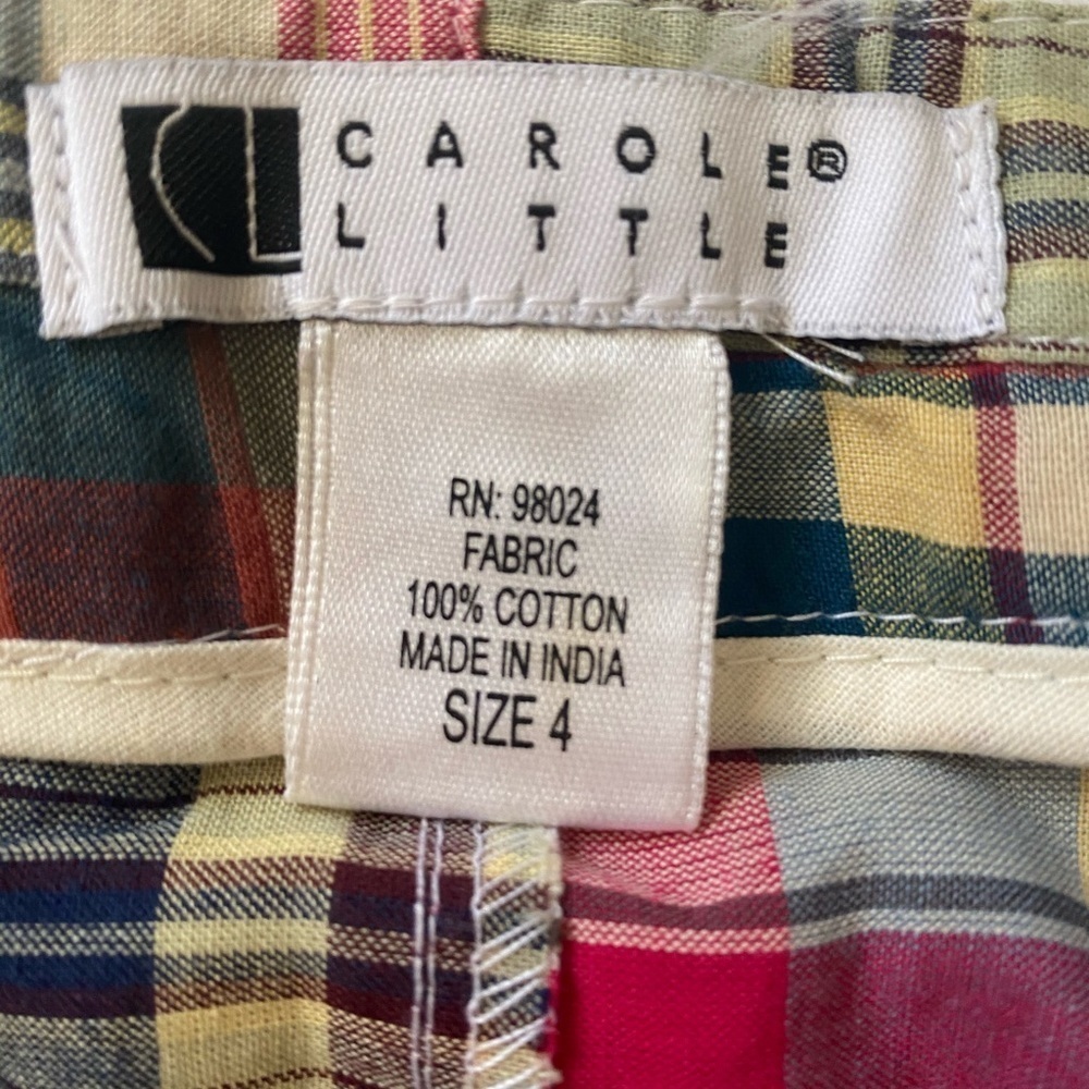 Carole little madras plaid mini skirt 4 - Picture 5 of 5